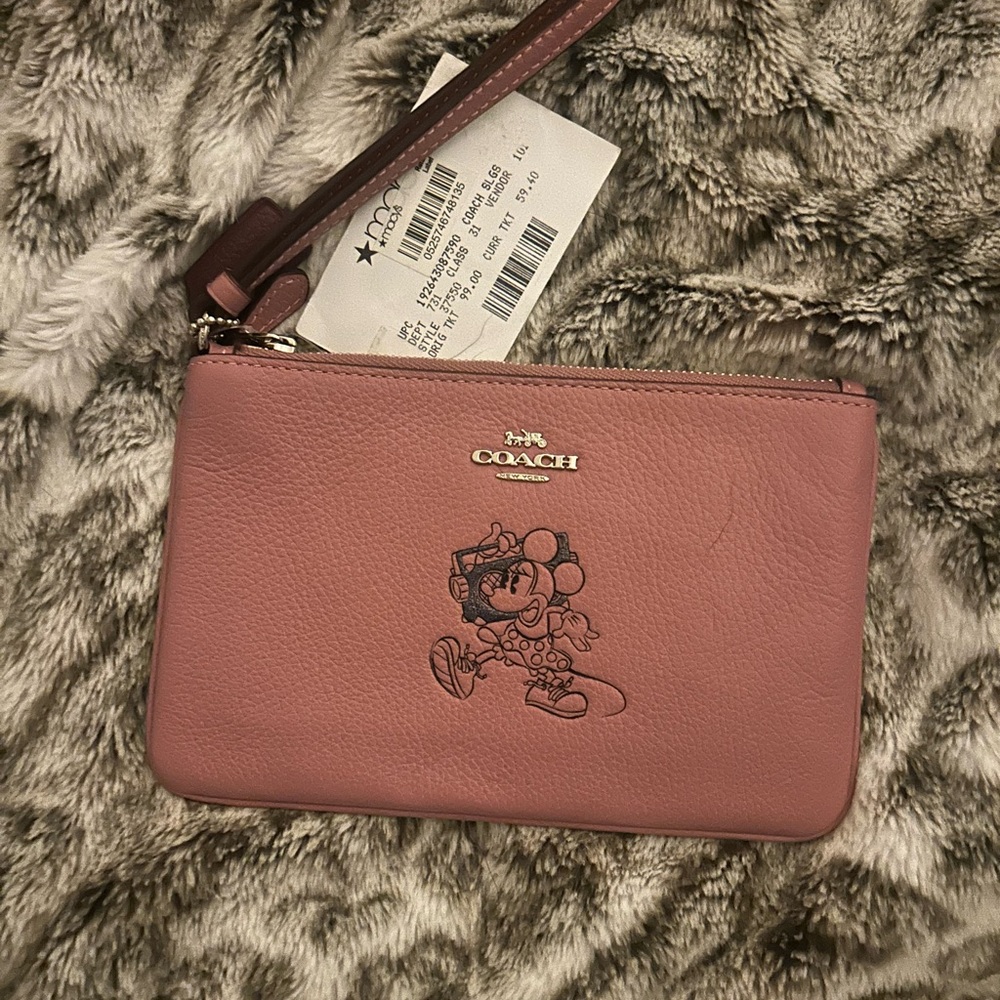 Mickey x Coach wristlet